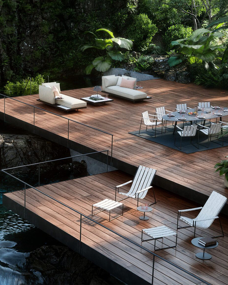 Canapé outdoor Mozaix Aluminium - Royal Botania