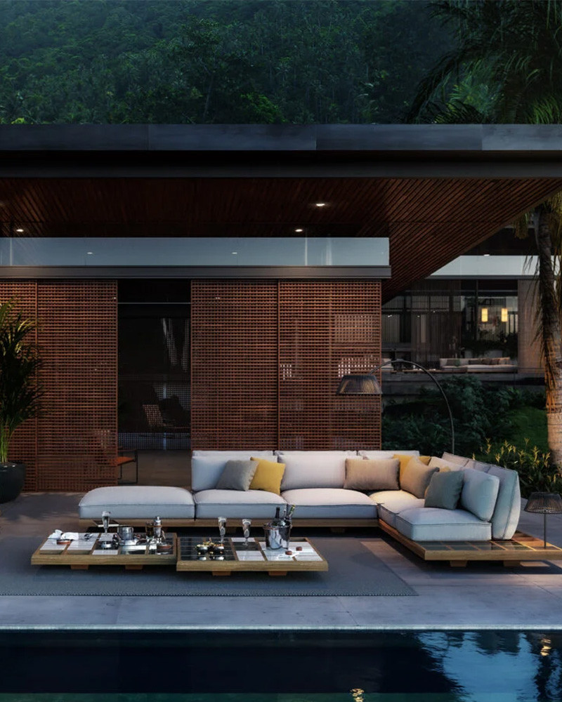 Canapé outdoor Mozaix Aluminium - Royal Botania