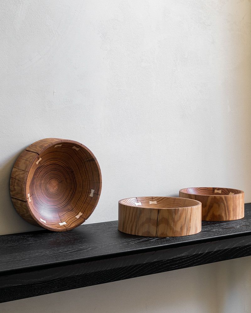 Set de 3 Corbeilles Natural en Pin - Ethnicraft