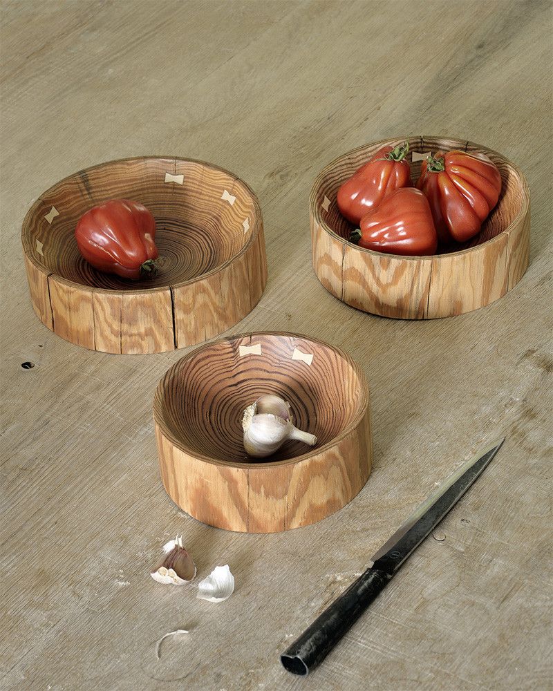 Set de 3 Corbeilles Natural en Pin - Ethnicraft