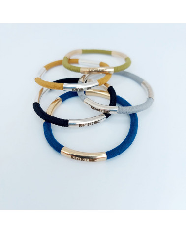 Bracelet épais argenté Hop - Manine