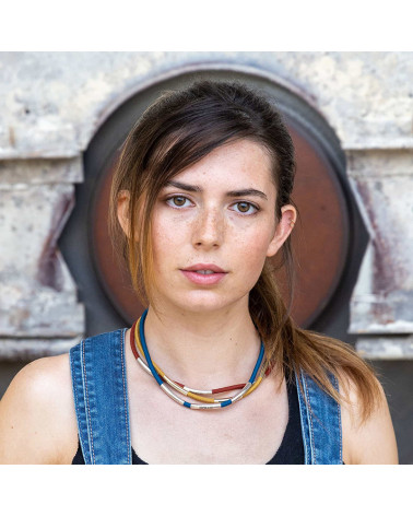 Collier épais argenté Hop - Manine