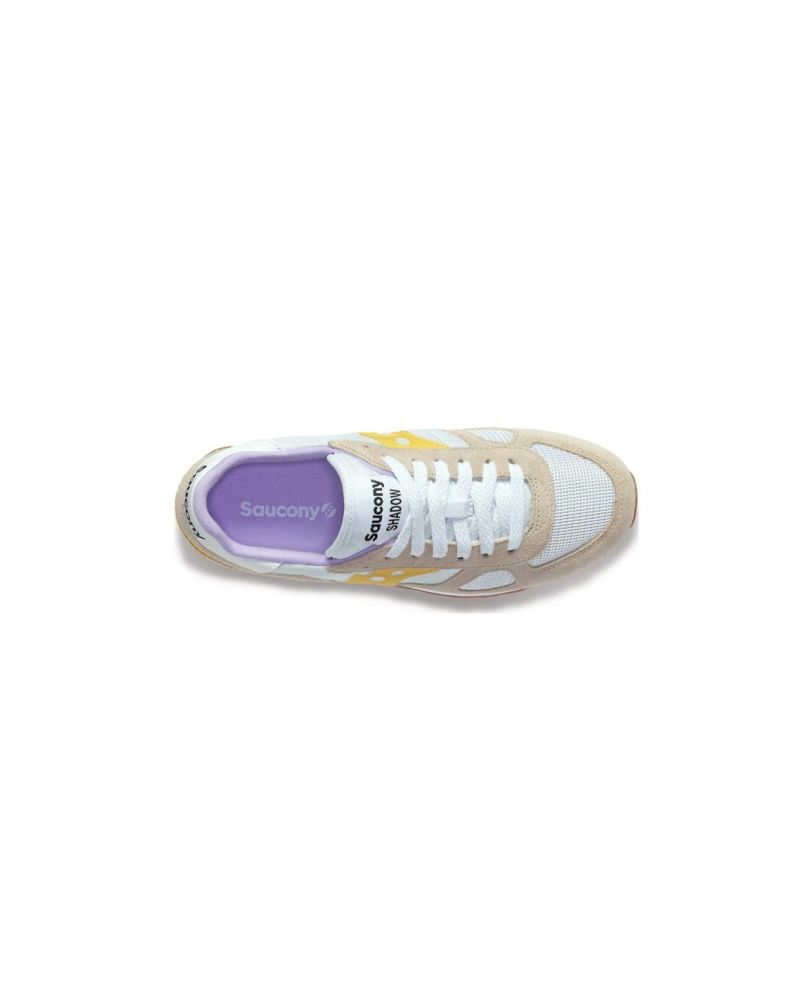 Sneakers Femme Shadow Original White/Gold - Saucony