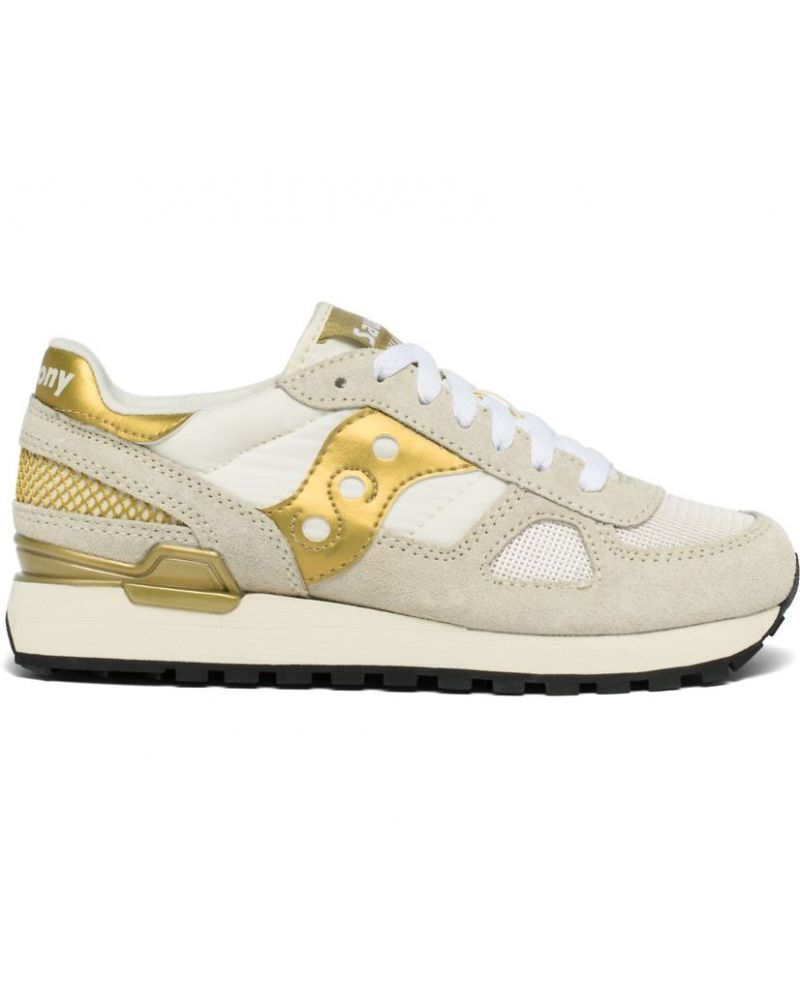 Sneakers Femme Shadow Original White/Gold - Saucony