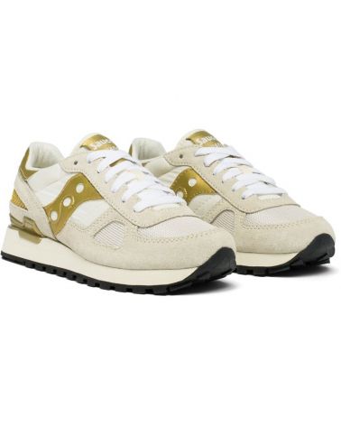 Sneakers Femme Shadow Original White/Gold - Saucony