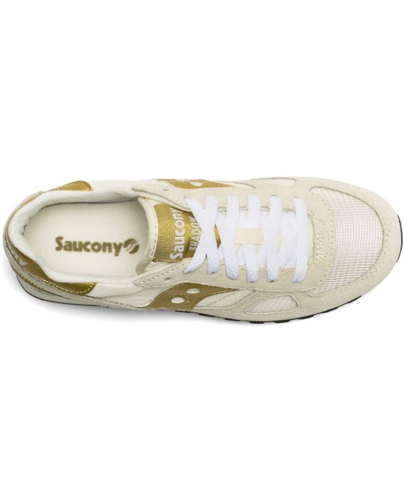 Sneakers Femme Shadow Original White/Gold - Saucony