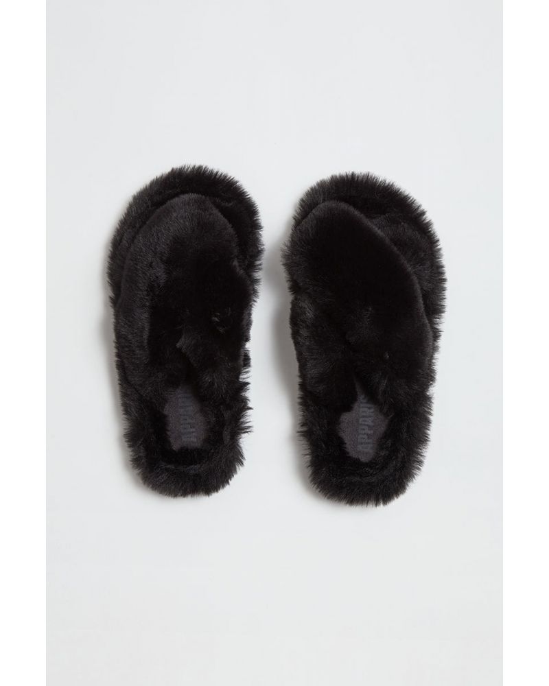 Chaussons Biba en fausse fourrure - Apparis