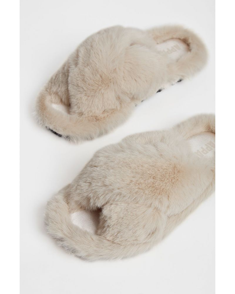 Chaussons Biba en fausse fourrure - Apparis