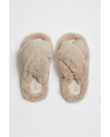 Chaussons Biba en fausse fourrure - Apparis