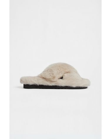 Chaussons Biba en fausse fourrure - Apparis