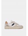 Sneakers homme Court 2.0 Vintage Calf Beige and White M 10D - D.A.T.E.
