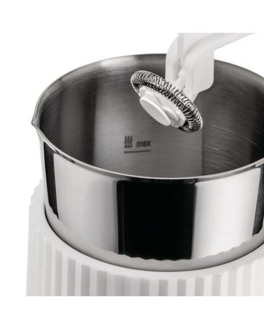 Mousseur à  lait multifonction rechargeable Plissé - Alessi