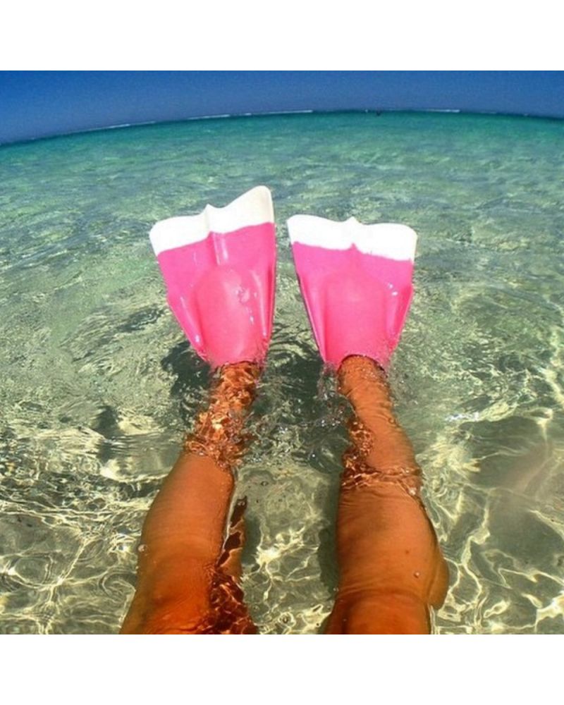 Palmes Dafin Pro Classic Pink & White Taille XXS 34-35 Dafin Hawaii