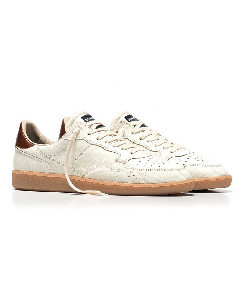 Sneakers hommes Mega T White-Brown - Hidnander