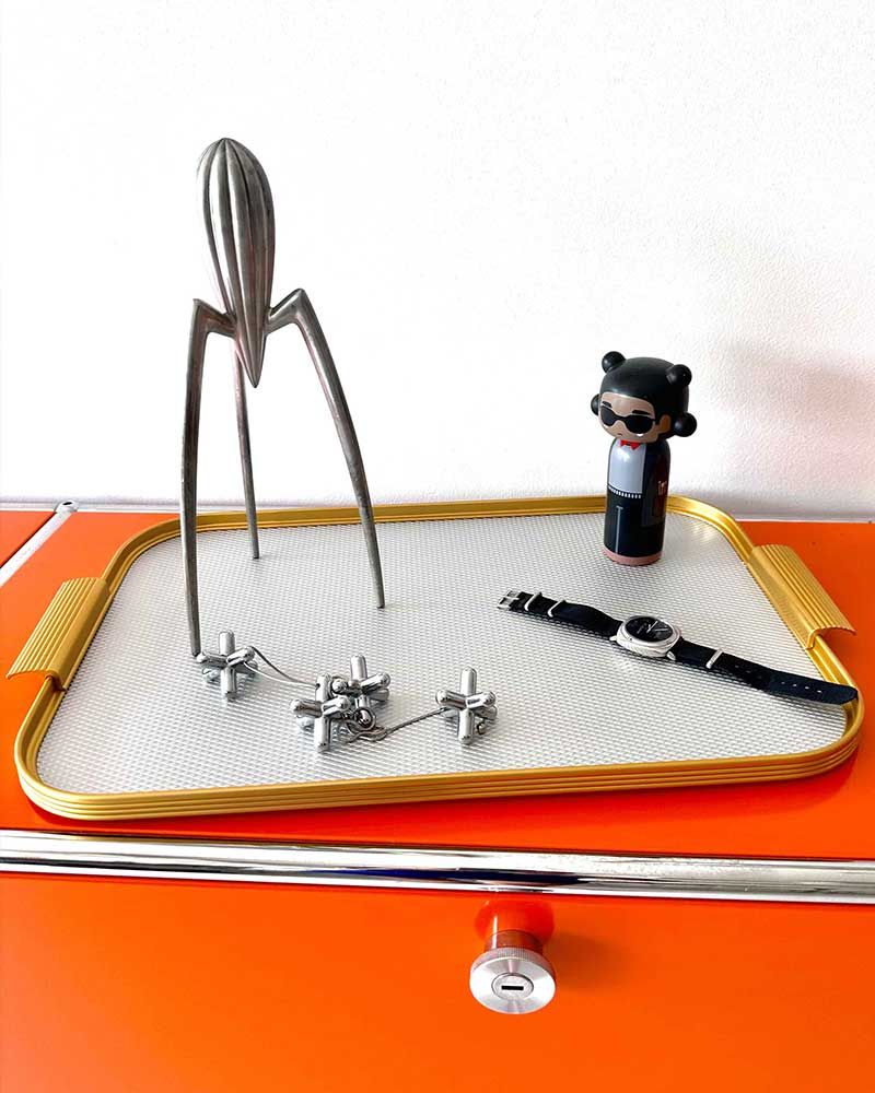 Plateau nervuré S18 en aluminium anodisé - Kaymet