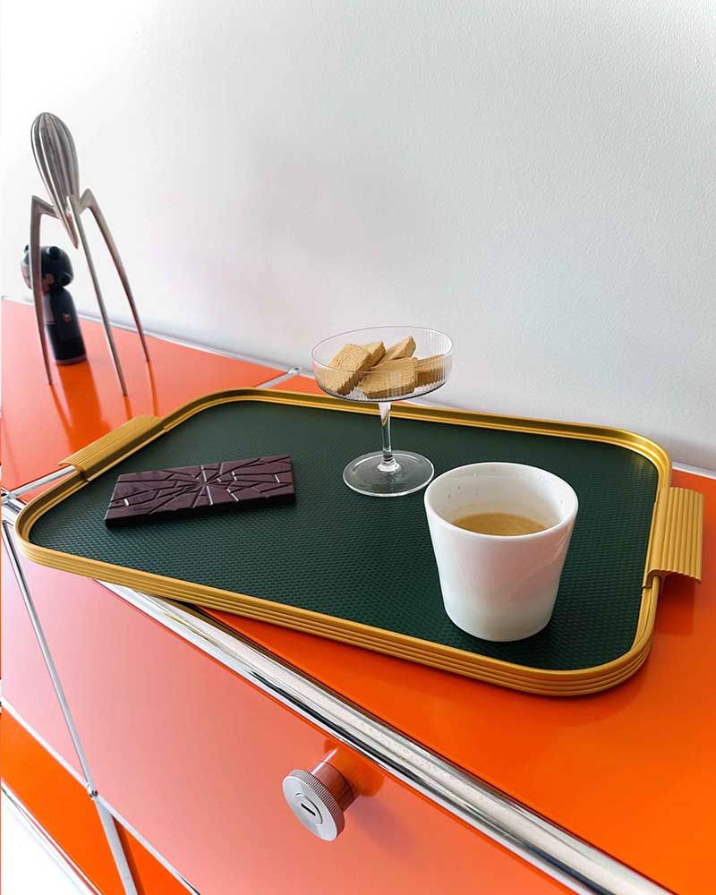 Plateau nervuré S18 en aluminium anodisé - Kaymet