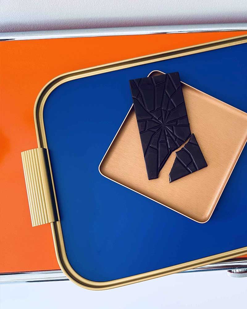 Plateau nervuré S18 en aluminium anodisé - Kaymet