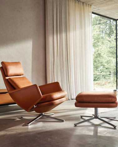Fauteuil Grand Relax avec Ottoman - Vitra