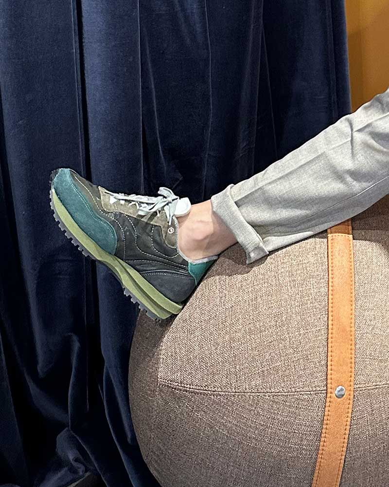 Sneakers Hommes Tenkei Track Edition Green-Camouflage - Hidnander