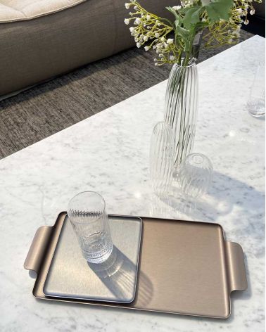 Plateau carré 706 en aluminium anodisé - Kaymet