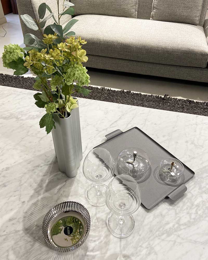 Plateau rectangulaire 713 en aluminium anodisé - Kaymet