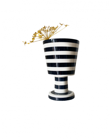 Vase Pokal à rayures - Mani by Britta Herrmann