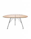 Table métal et bambou triangulaire Leaf - Houe