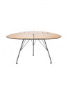 Table métal et bambou triangulaire Leaf - Houe