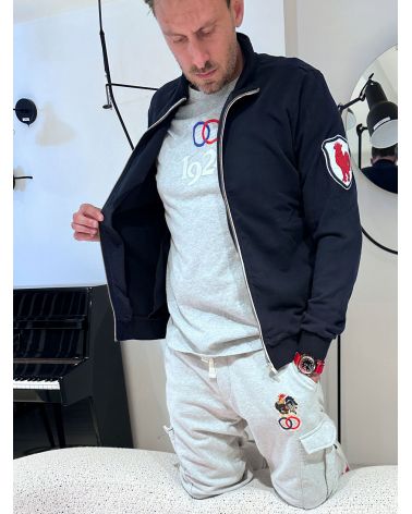 Sweat zippé Ecusson Guillemot - Sports d'Epoque