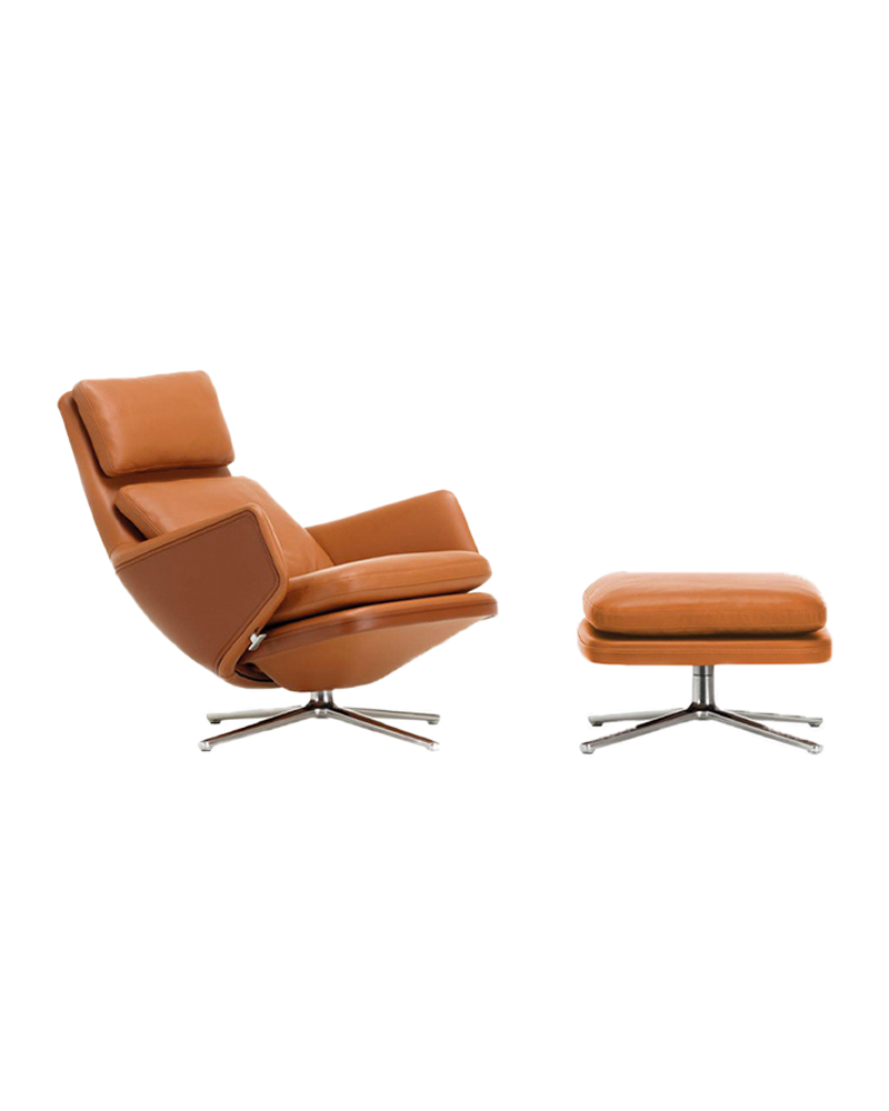 Fauteuil Grand Relax avec Ottoman - Vitra