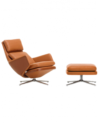 Fauteuil Grand Relax avec Ottoman - Vitra