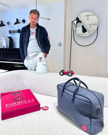 Sac cabine tissu et cuir Ronaldo - Entre 2 Rétros