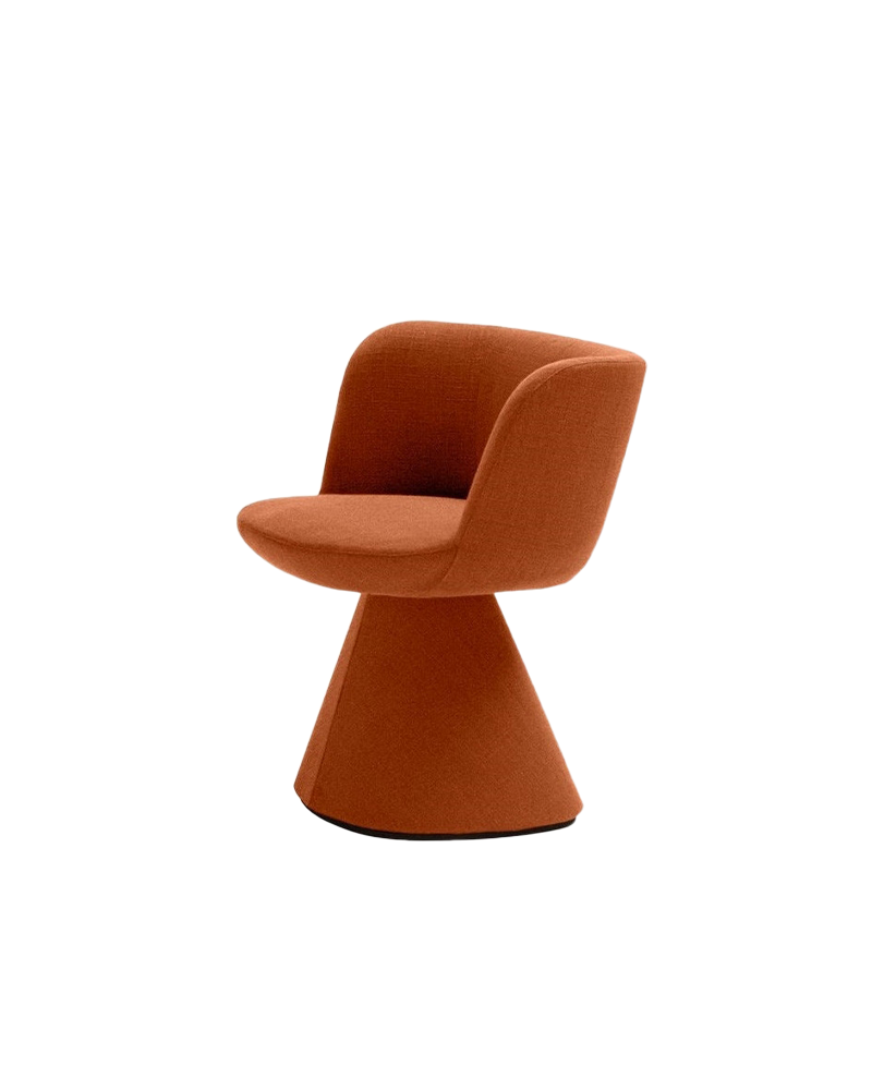 Chaise rembourrée pivotante avec accoudoirs Flair O' - B&B Italia