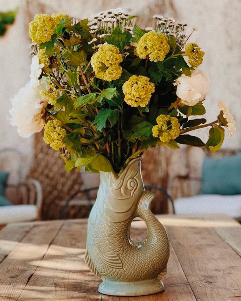Carafe vase poisson en céramique Guggle - Gluckigluck