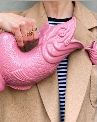 Carafe vase poisson en céramique Guggle - Gluckigluck