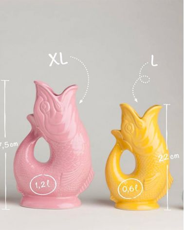 Carafe vase poisson en céramique Guggle - Gluckigluck