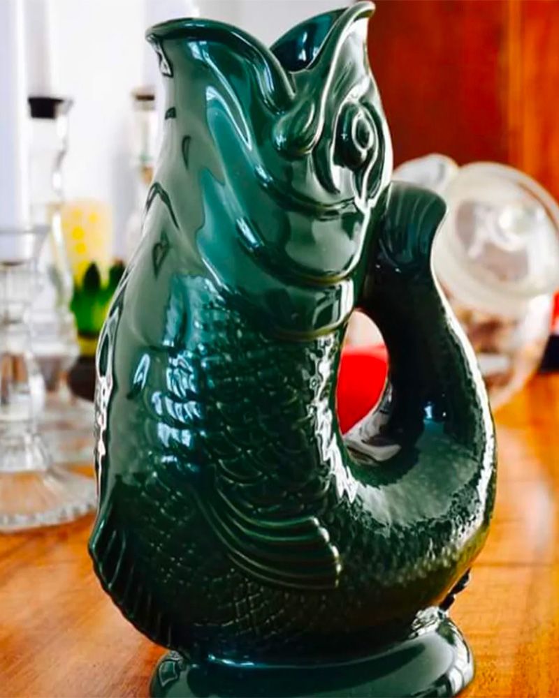 Carafe vase poisson en céramique Guggle - Gluckigluck