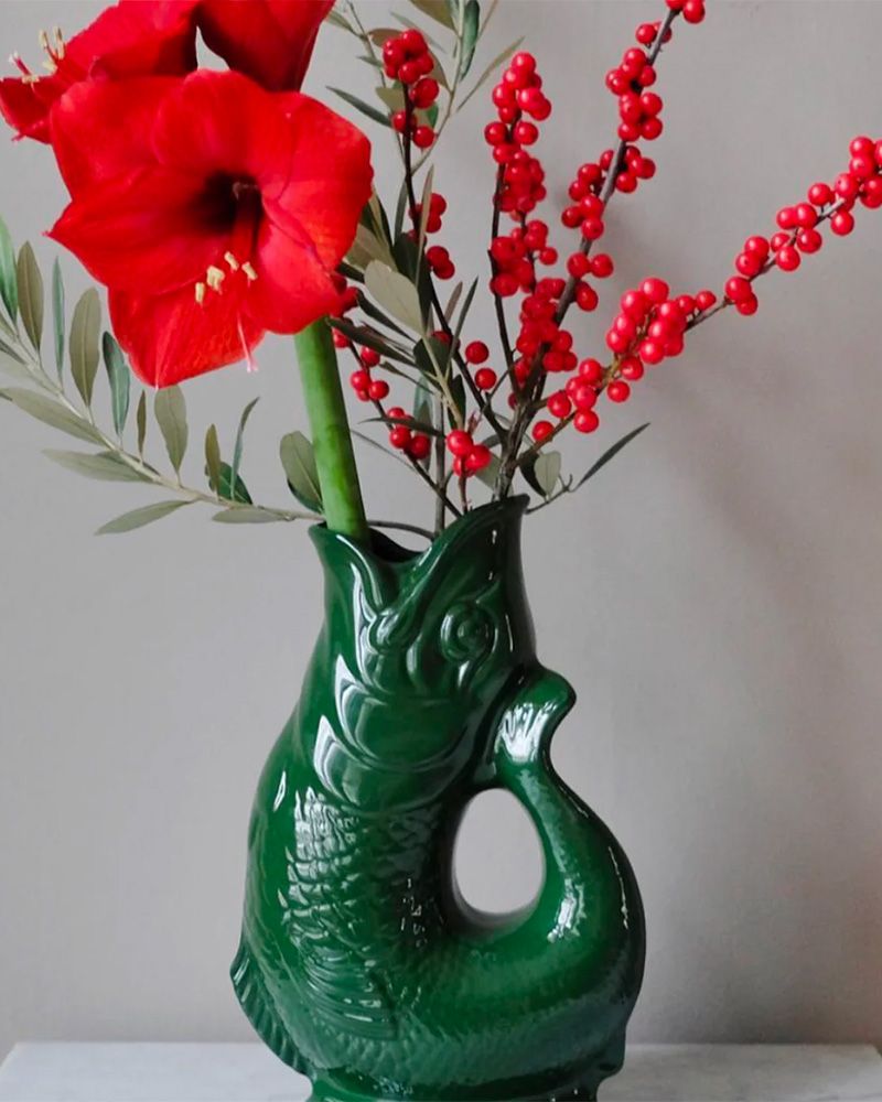 Carafe vase poisson en céramique Guggle - Gluckigluck
