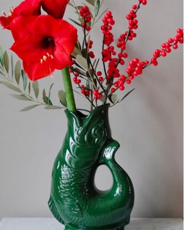 Carafe vase poisson en céramique Guggle - Gluckigluck