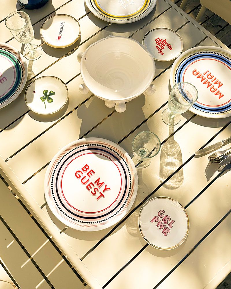 Petite assiette en porcelaine Quadrifoglio - Bitossi Home
