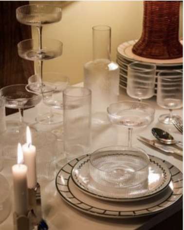 Ripple coupes à Champagne Set of 2 - Ferm Living