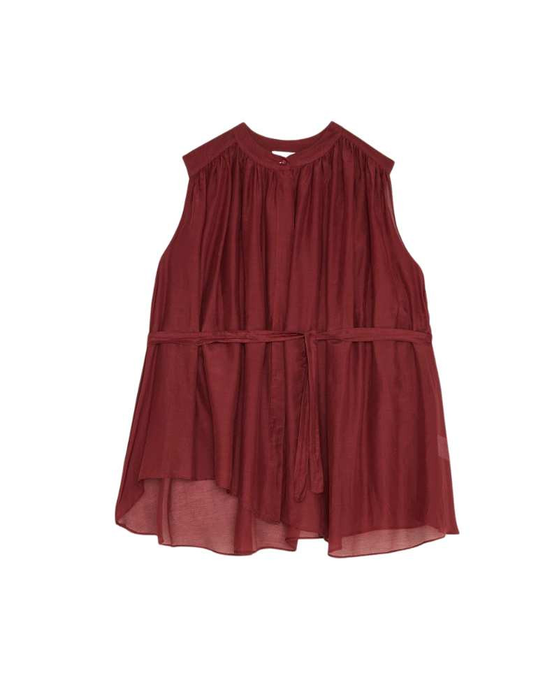 Blouse sans manches en soie mélangée - Ottod'Ame
