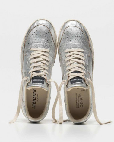 Sneakers Femmes Mega T Metal Argent - Hidnander