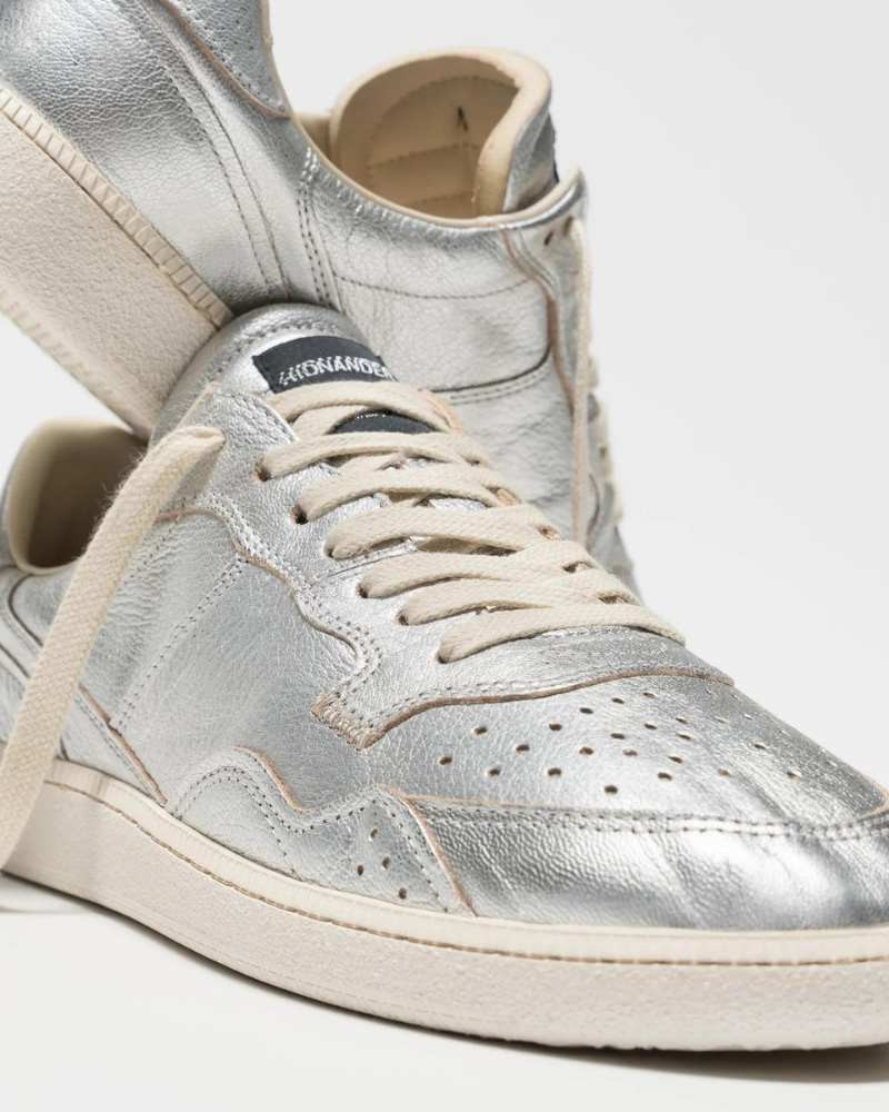 Sneakers Femmes Mega T Metal Argent - Hidnander