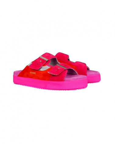 Sandales Femmes Sundl Orange Silver - Hidnander