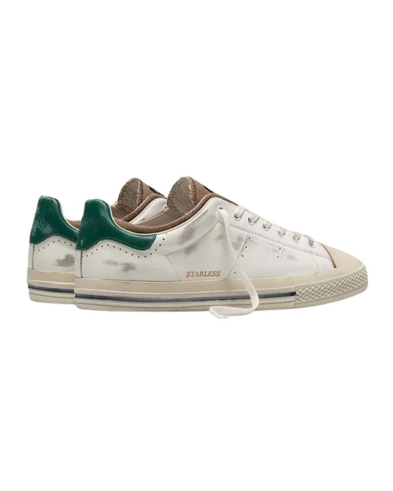 Sneakers Hommes Straless Low Blanc Vert - Hidnander