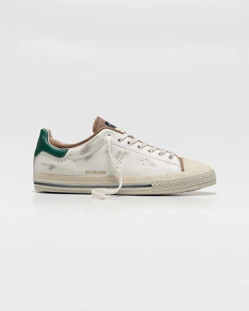 Sneakers Hommes Straless Low Blanc Vert - Hidnander