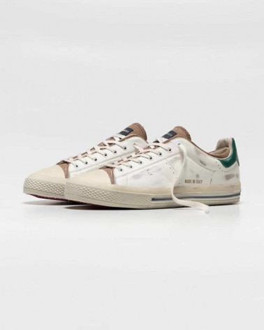 Sneakers Hommes Straless Low Blanc Vert - Hidnander