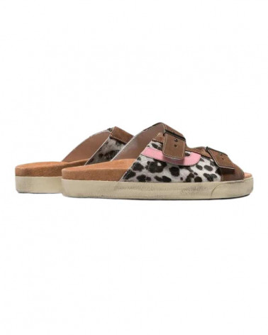Sandales Sundl Leopard / Fluo Pink - Hidnander®