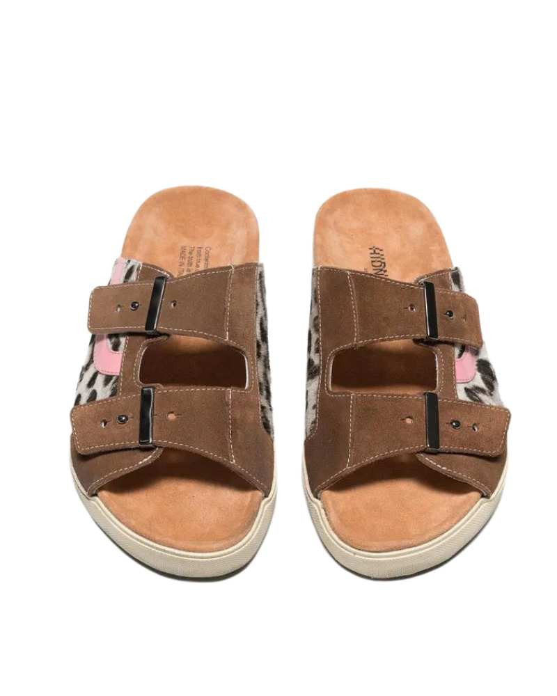 Sandales Sundl Leopard / Fluo Pink - Hidnander®